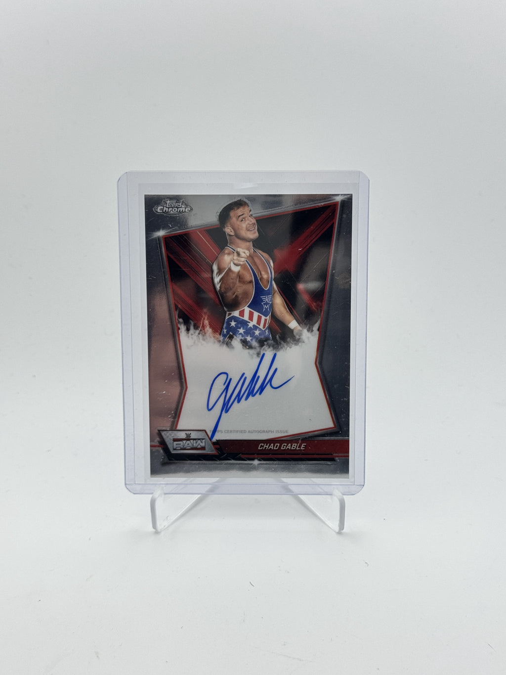 2025 Topps Chrome WWE #RBA-CHA Chad Gable Red Brand Autographs