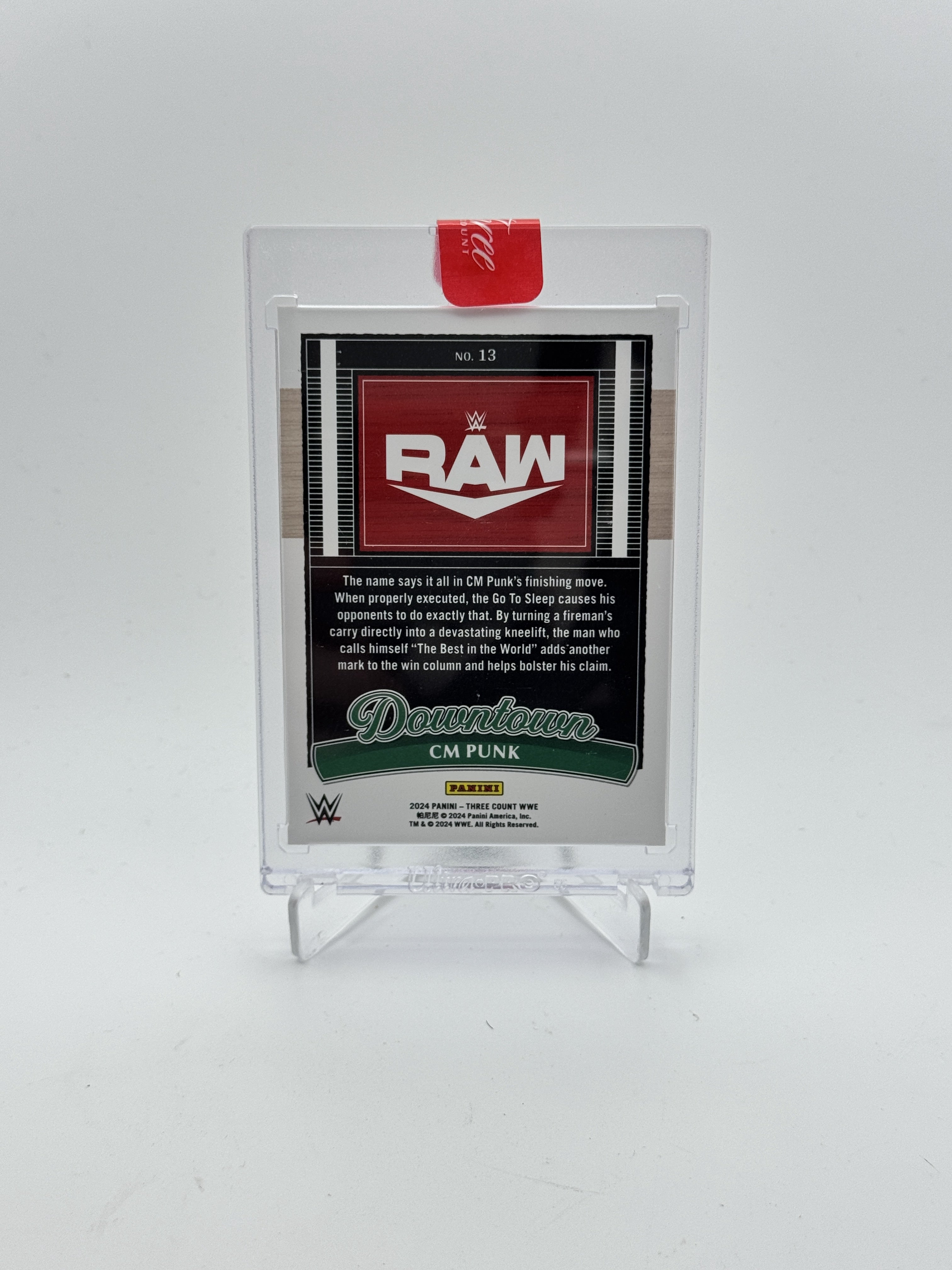 2024 Panini Three Count WWE #13 CM Punk Downtown