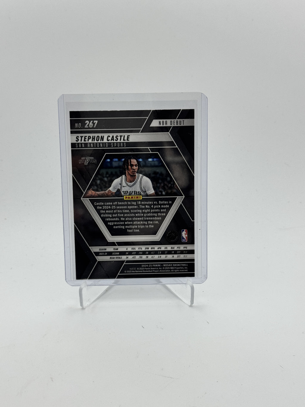 2024-25 Panini Mosaic #267 Stephon Castle
