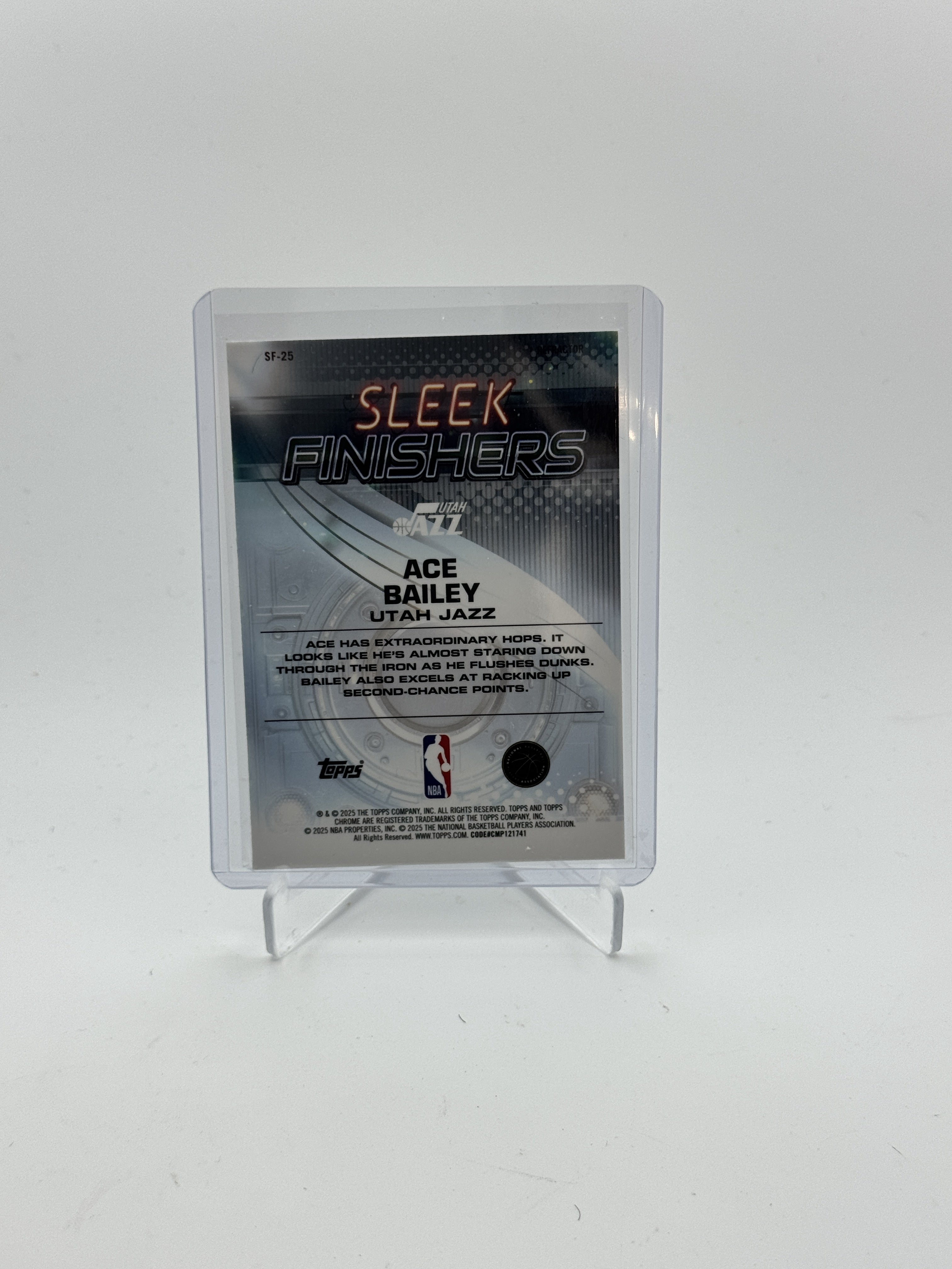 2025-26 Topps Chrome #SF-25 Ace Bailey Sleek Finishers