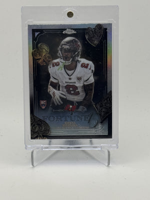 2025 Topps Chrome #F15-21 Emeka Egbuka Fortune 15 Refractor