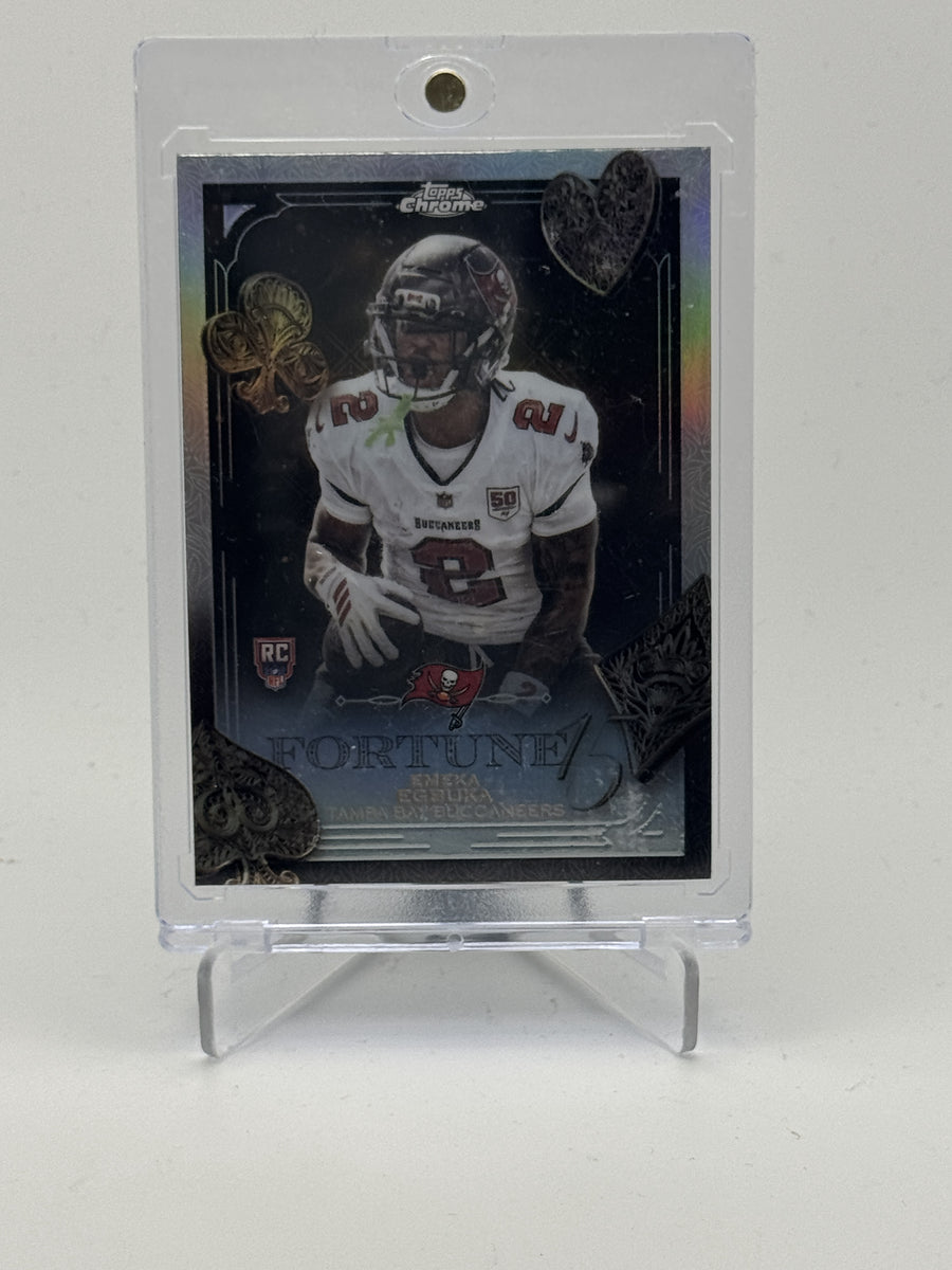 2025 Topps Chrome #F15-21 Emeka Egbuka Fortune 15 Refractor
