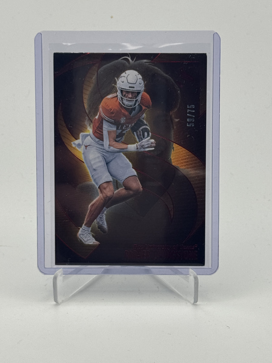 2025 Panini Silhouette #87 Parker Livingstone Red #/75