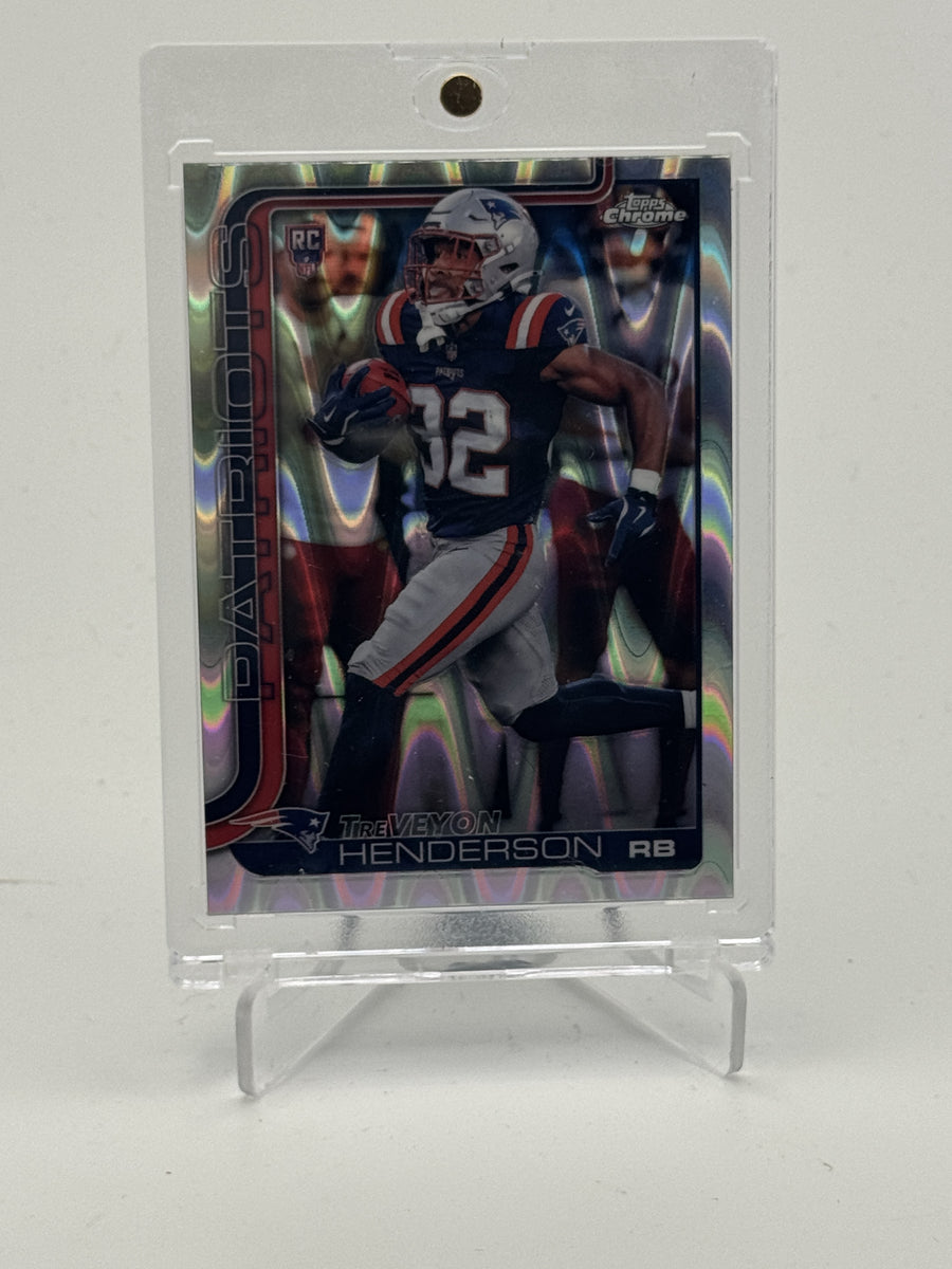 2025 Topps Chrome #328 TreVeyon Henderson Ray Wave Refractor