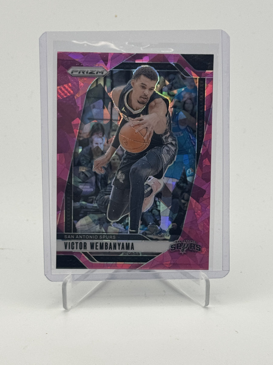 2024-25 Panini Prizm #172 Victor Wembanyama Prizms Pink Ice