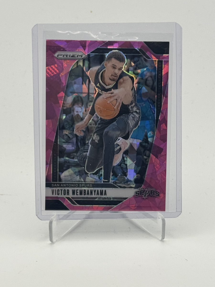 2024-25 Panini Prizm #172 Victor Wembanyama Prizms Pink Ice