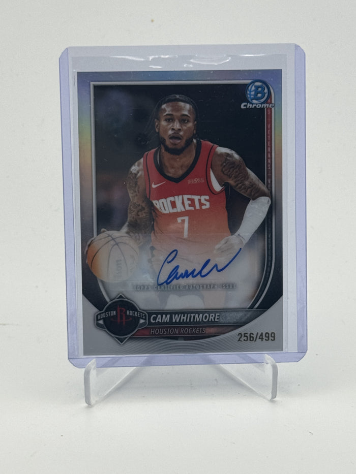 2025-26 Bowman #BCA-CW Cam Whitmore Chrome Autographs Refractor #/499