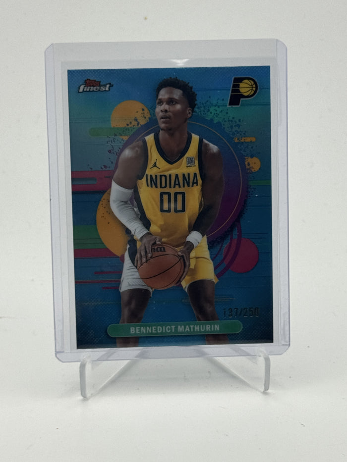 2025-26 Finest #146 Bennedict Mathurin Sky Blue Refractor #/250