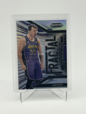 2024-25 Panini Prizm Black #2 Luka Doncic Fractal Silver Prizms