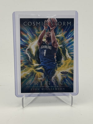 2024-25 Panini Origins #8 Zion Williamson Cosmic Storm Gold #/10