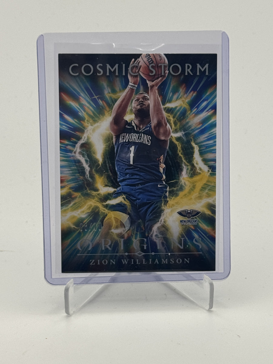 2024-25 Panini Origins #8 Zion Williamson Cosmic Storm Gold #/10