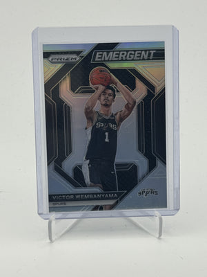2023-24 Panini Prizm #12 Victor Wembanyama Emergent Prizms Silver