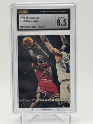 1993-94 Stadium Club #169 Michael Jordan CSG 8.5