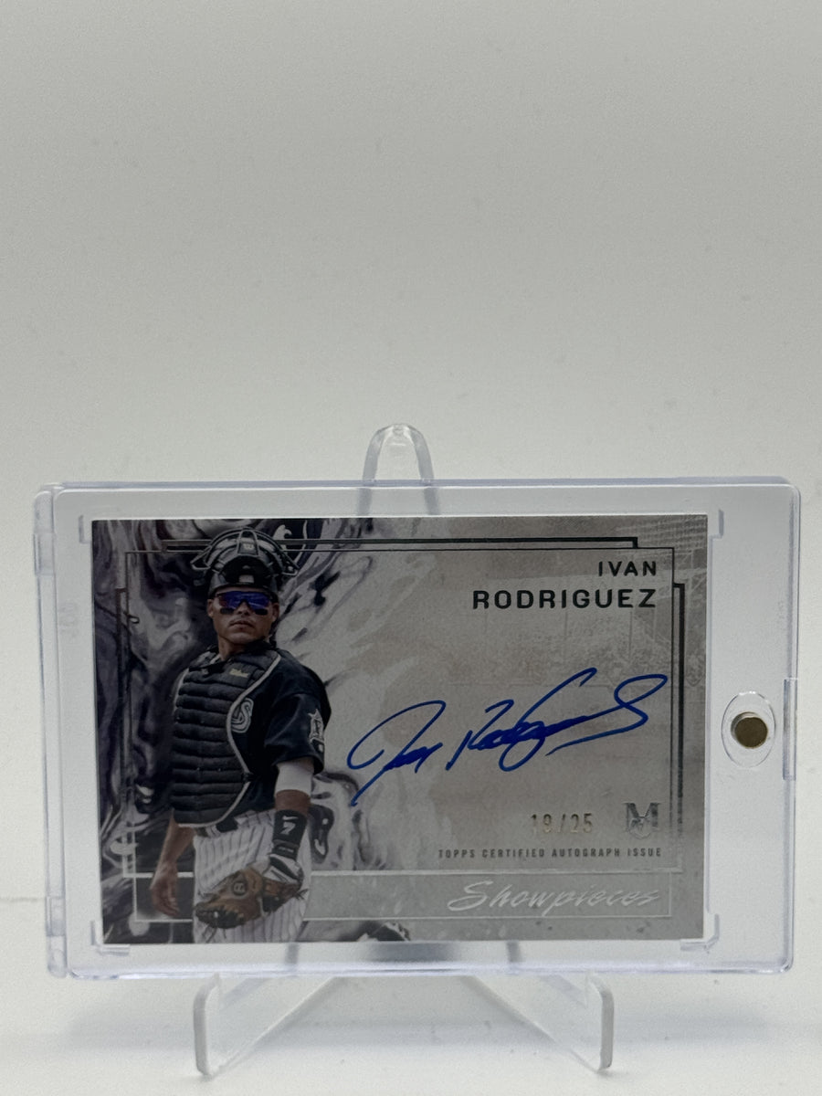 2025 Topps Museum Collection #SA-IR Ivan Rodriguez Showpieces Autographs