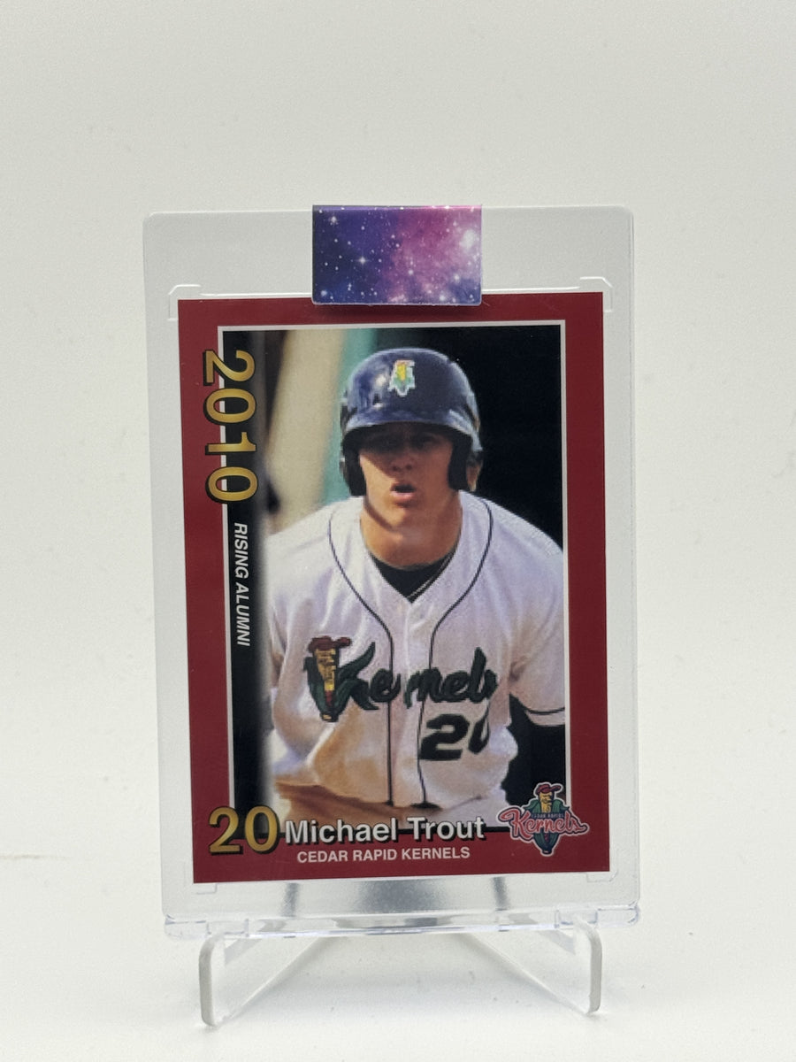 2010 Cedar Rapids Kernels Rising Alumni Mike Trout #2 Michael Trout
