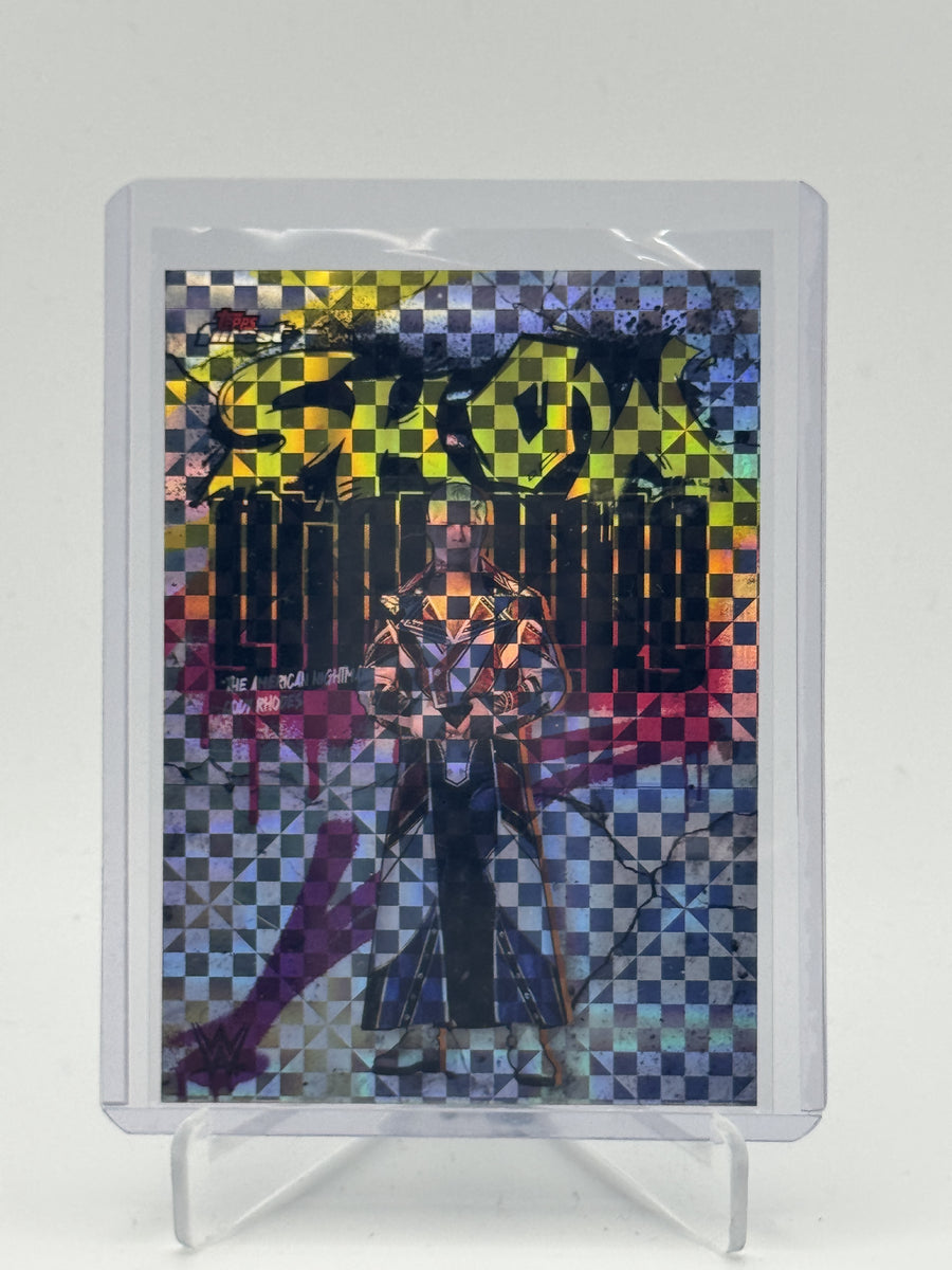 2025 Topps Finest WWE Cody Rhodes Showstoppers Checkerboard