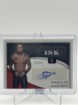 2022 Panini Immaculate Collection WWE #II-DPR Damian Priest Immaculate Ink #/99