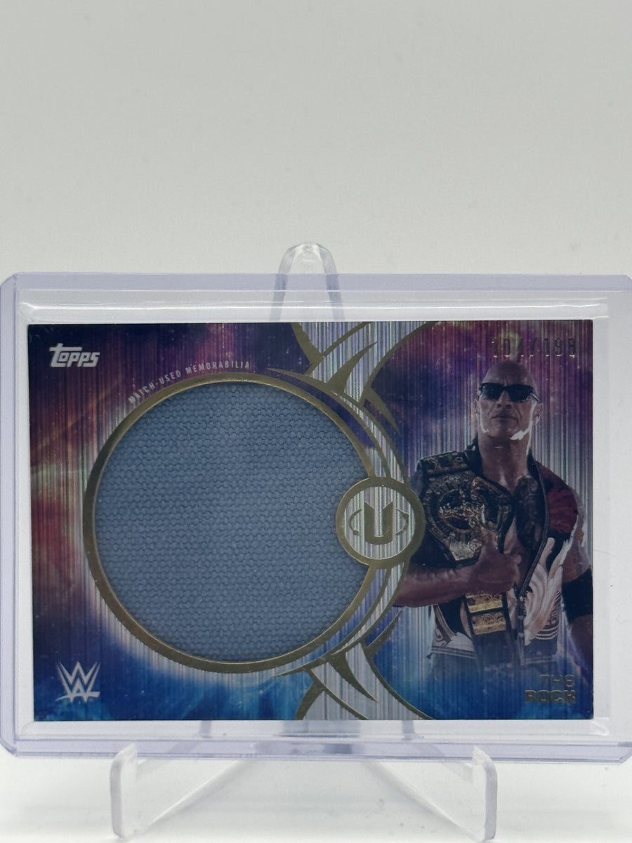 2025 Topps Universe WWE #WAU-TRO The Rock WWE Authentics