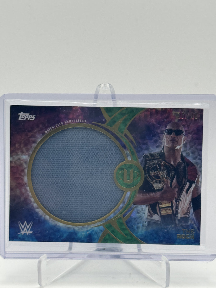 2025 Topps Universe WWE #WAU-TRO The Rock WWE Authentics