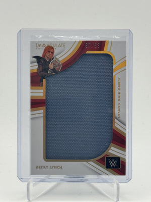 2023 Panini Immaculate Collection WWE #JR-BLY Becky Lynch Jumbo Ring Canvas #/99