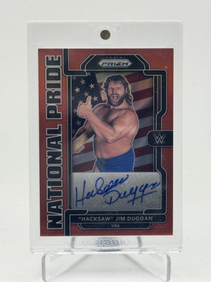 2022 Panini Chronicles WWE #NP-JDG Hacksaw Jim Duggan National Pride Red