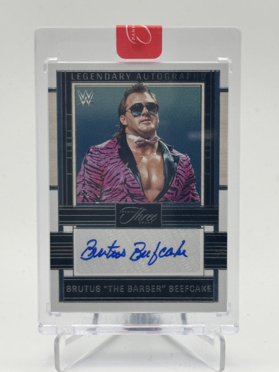 2024 Panini Three Count WWE Brutus "The Barber" Beefcake Legendary Auto #/99