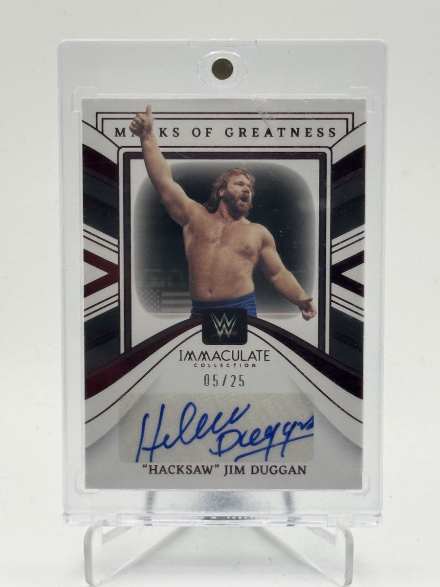 2023 Panini Immaculate WWE "Hacksaw" Duggan Marks of Greatness #/25