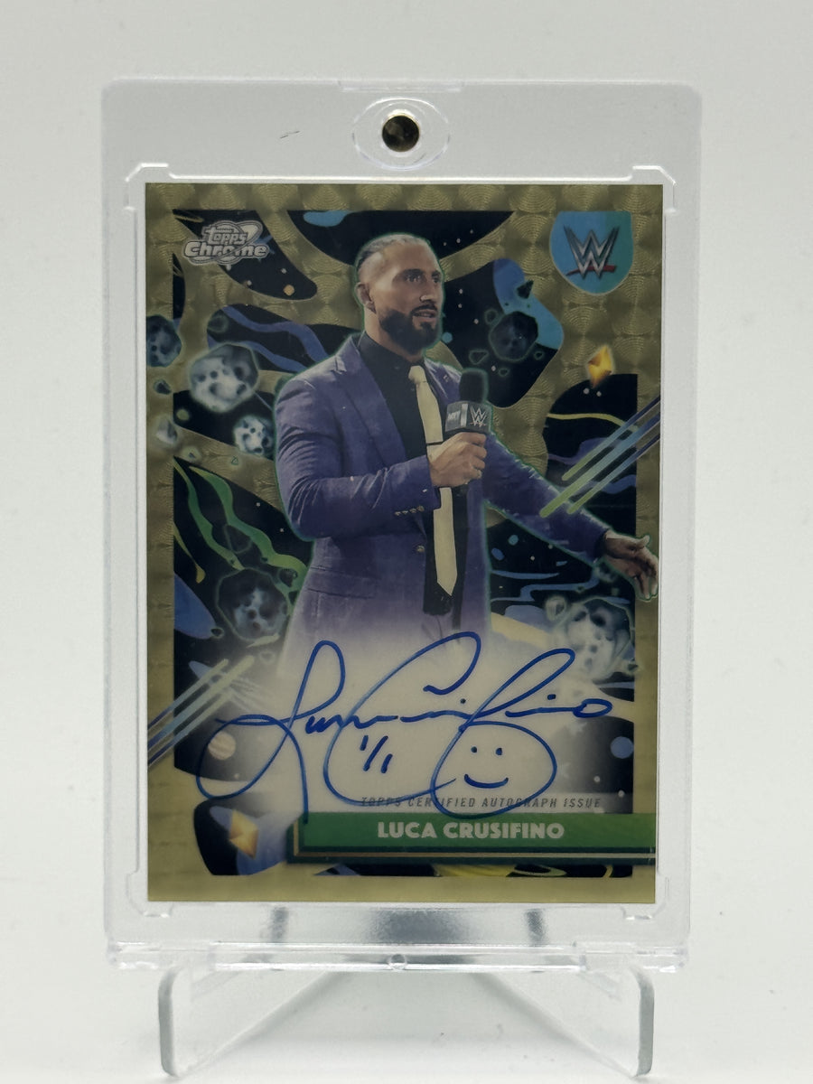 2026 Topps Chrome Cosmic WWE Luca Crusifino Cosmic Chrome SuperFractor #/1