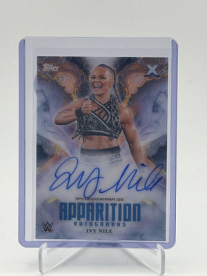 2025 Topps Exalted WWE #APA-IVY Ivy Nile Apparition Autographs Aqua #/99