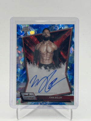2026 Topps Chrome Sapphire Edition WWE #RBA-FIN Finn Bálor Red Brand Autographs