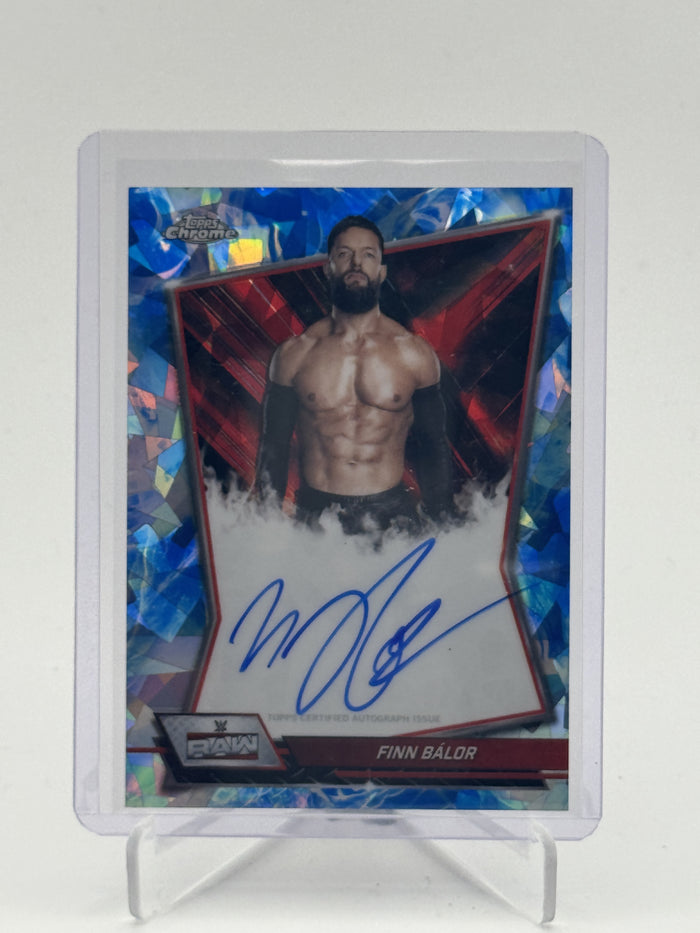 2026 Topps Chrome Sapphire Edition WWE #RBA-FIN Finn Bálor Red Brand Autographs