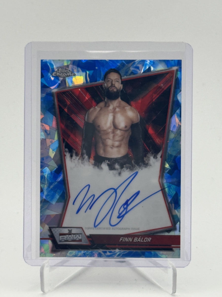2026 Topps Chrome Sapphire Edition WWE #RBA-FIN Finn Bálor Red Brand Autographs