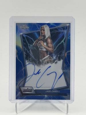 2026 Topps Chrome WWE #BBA-JAD Jade Cargill Blue Brand Autographs Blue #/150