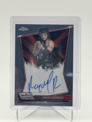 2026 Topps Chrome WWE #RBA-RAQ Raquel Rodriguez Red Brand Autographs