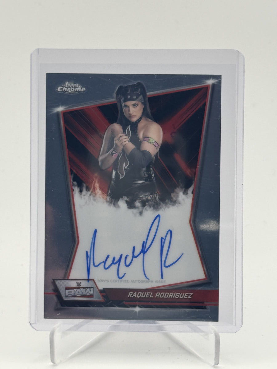 2026 Topps Chrome WWE #RBA-RAQ Raquel Rodriguez Red Brand Autographs