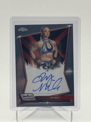 2025 Topps Chrome WWE #RBA-IVY Ivy Nile Red Brand Autographs