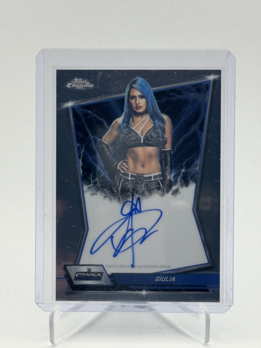 2026 Topps Chrome WWE #BBA-GIU Giulia Blue Brand Autographs