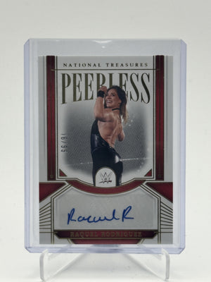 2024 Panini National Treasures WWE Raquel Rodriguez Peerless Signatures #/99