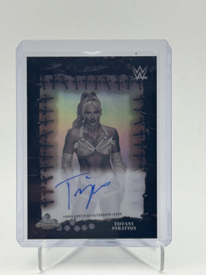 2025 Topps Chrome WWE x Cactus Jack Tiffany Stratton Famed Phantoms Auto