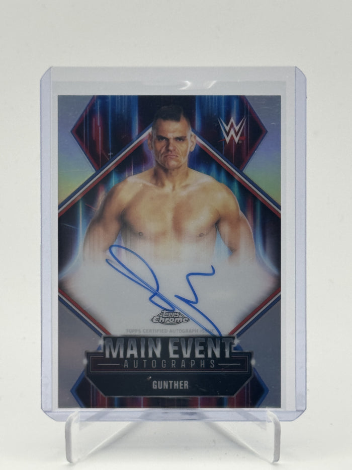 2026 Topps Chrome WWE #MEA-GT Gunther Main Event Autographs