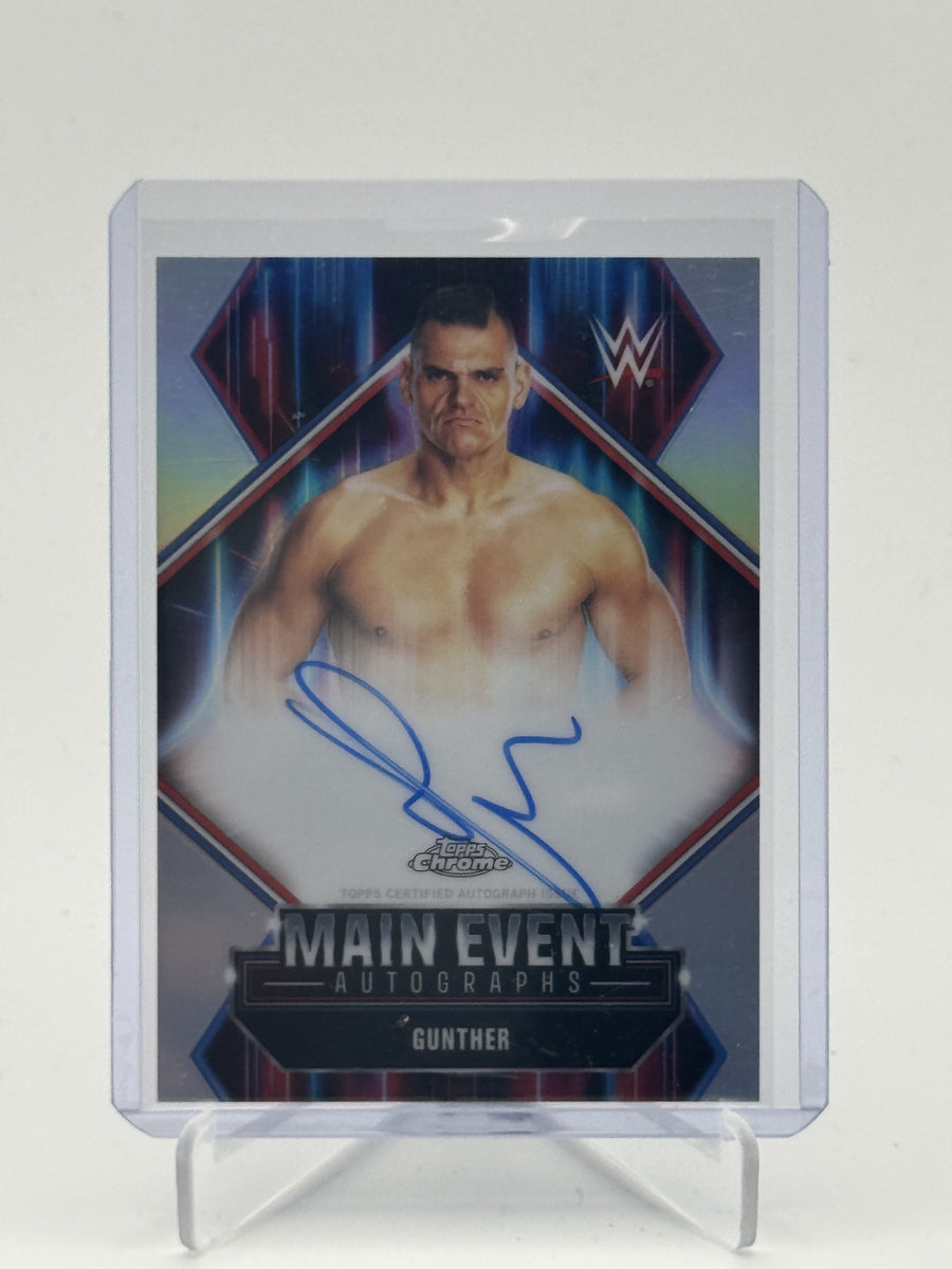2026 Topps Chrome WWE #MEA-GT Gunther Main Event Autographs