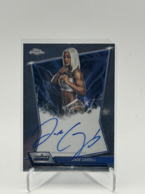 2026 Topps Chrome WWE #BBA-JAD Jade Cargill Blue Brand Autographs