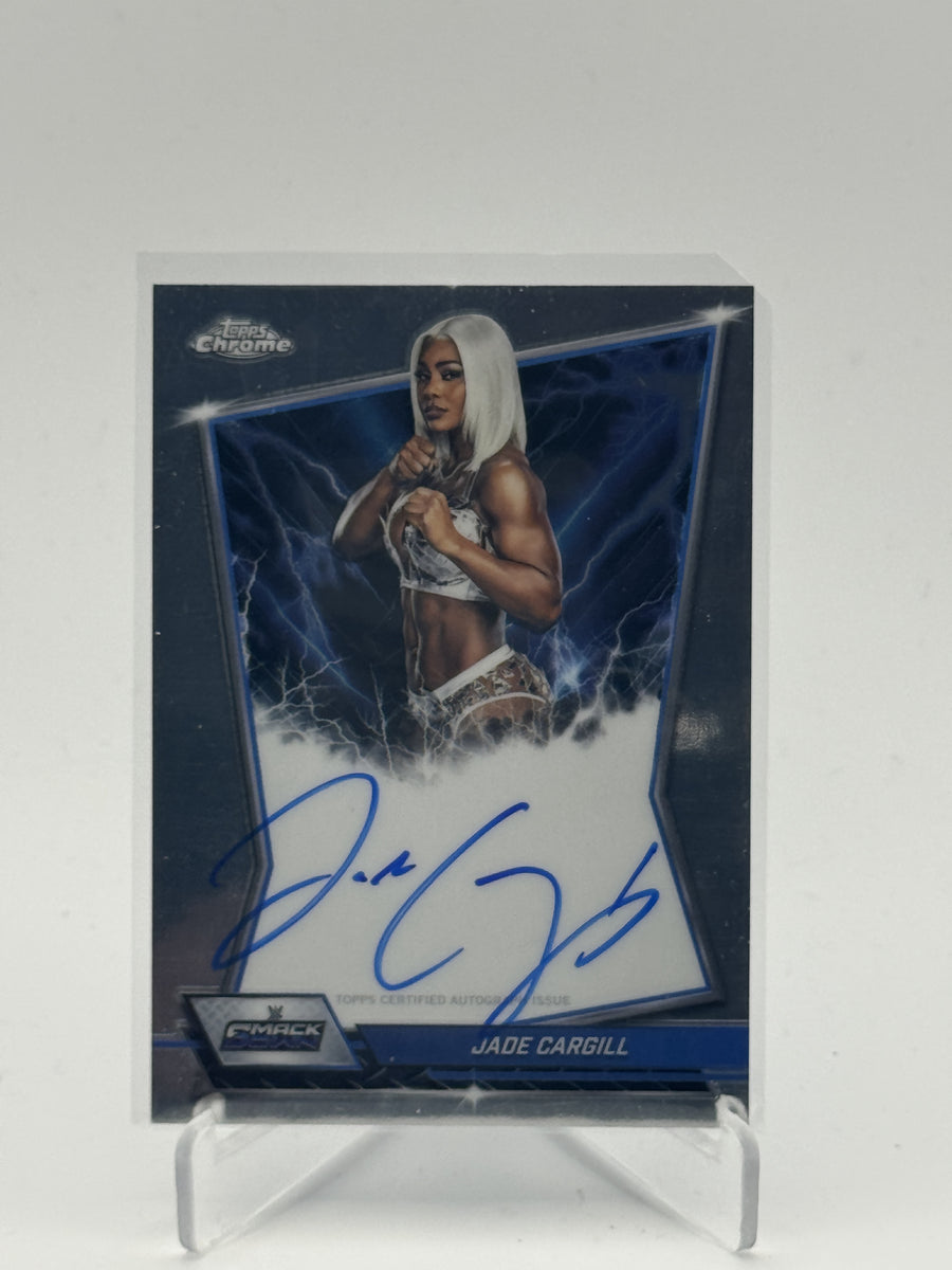 2026 Topps Chrome WWE #BBA-JAD Jade Cargill Blue Brand Autographs