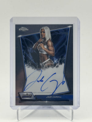 2026 Topps Chrome WWE #BBA-JAD Jade Cargill Blue Brand Autographs