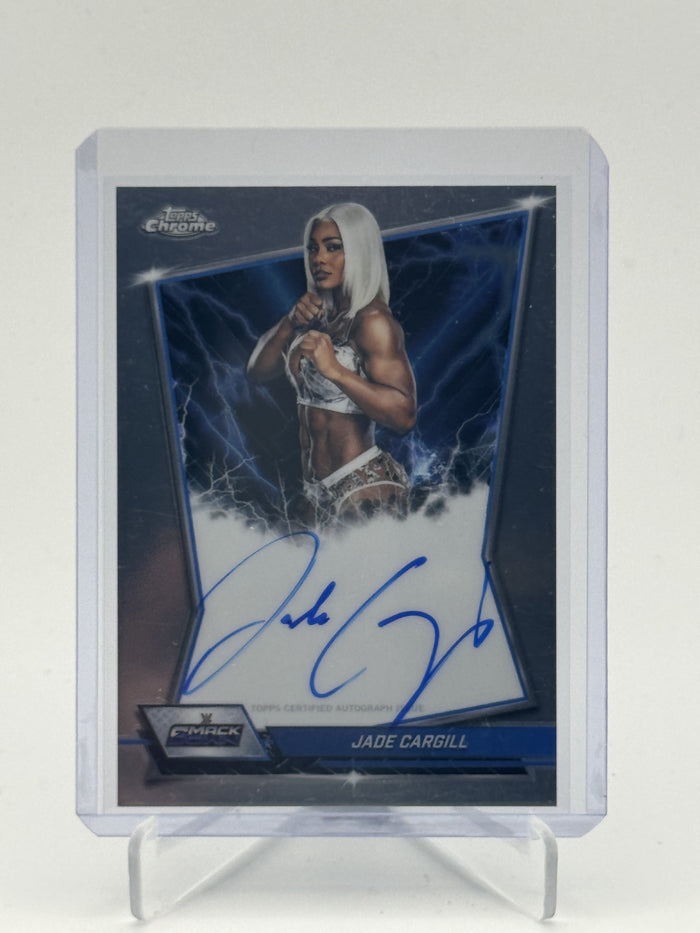 2026 Topps Chrome WWE #BBA-JAD Jade Cargill Blue Brand Autographs