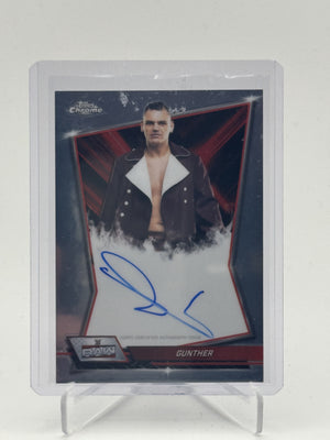 2026 Topps Chrome WWE #RBA-GUN Gunther Red Brand Autographs