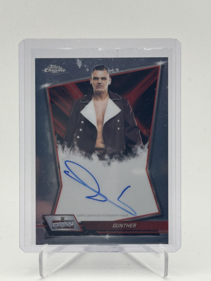 2026 Topps Chrome WWE #RBA-GUN Gunther Red Brand Autographs