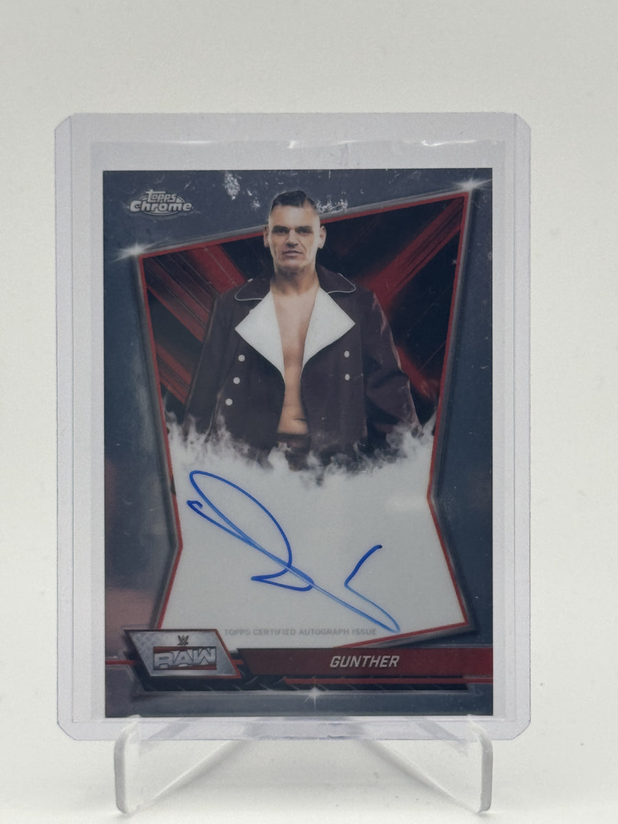 2026 Topps Chrome WWE #RBA-GUN Gunther Red Brand Autographs