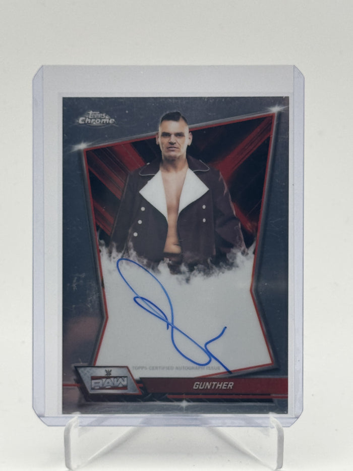2026 Topps Chrome WWE #RBA-GUN Gunther Red Brand Autographs