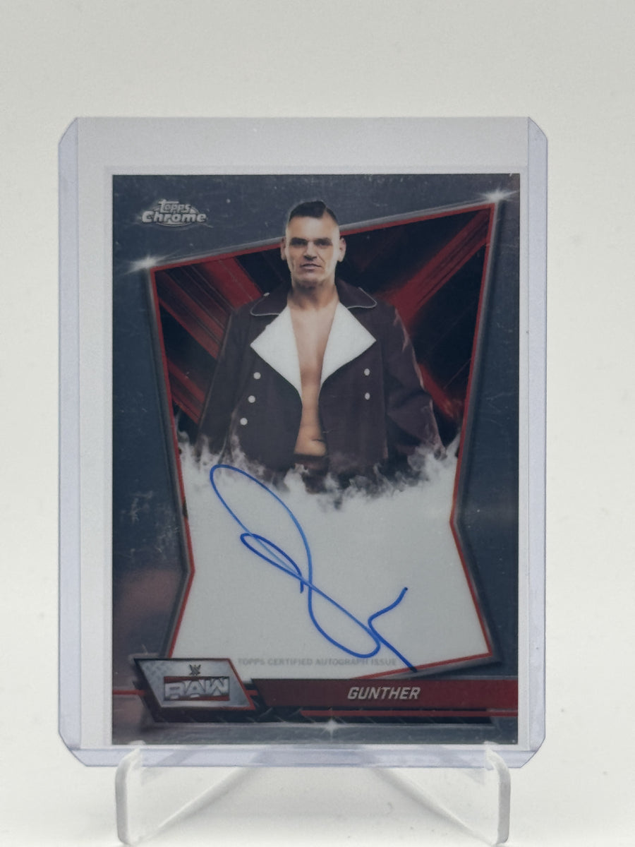 2026 Topps Chrome WWE #RBA-GUN Gunther Red Brand Autographs